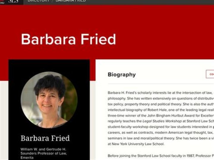 Barbara Fried Bio (Wiki) 