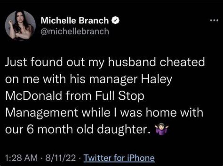 bitchy | michelle branch tweet