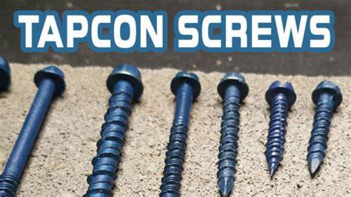 Can Tapcon screws be used outside?