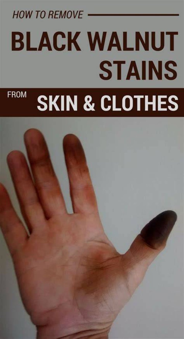 Do black walnuts stain skin?
