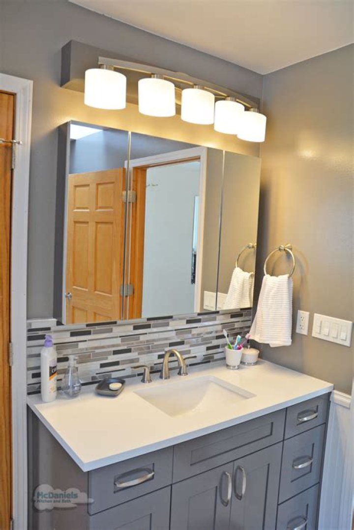 Does a bathroom vanity need a backsplash?
