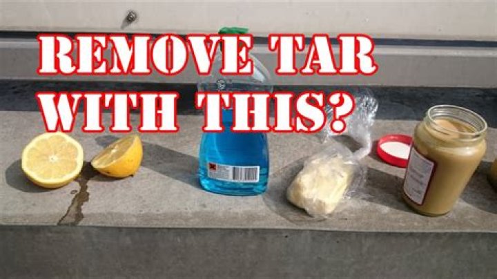 Does peanut butter remove tar?