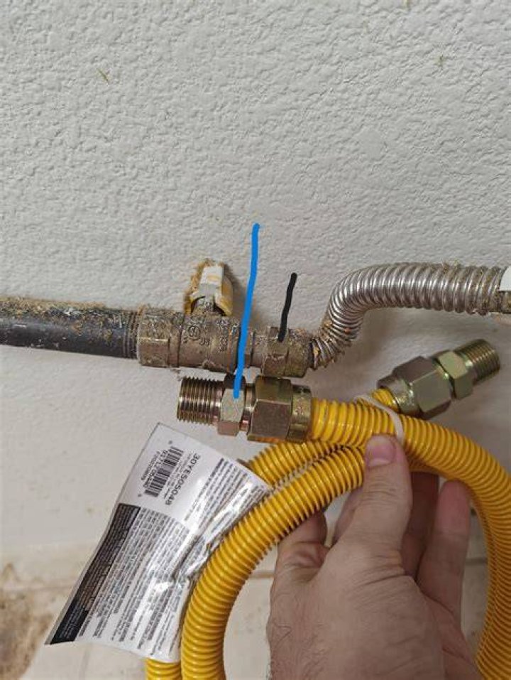 How do you cut a flex gas line?