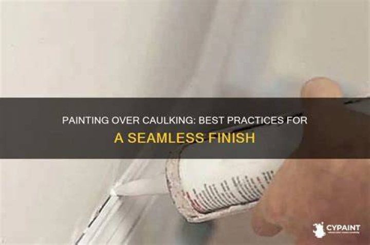 How do you paint over caulking?