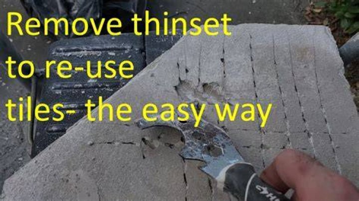 How do you scrape old Thinset?