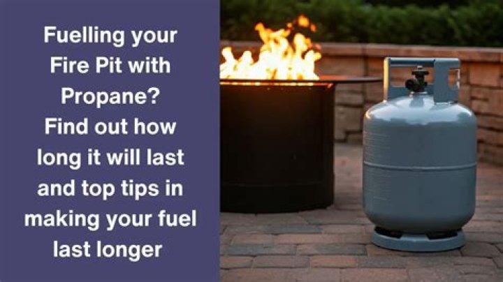 How long will a propane fire pit last?