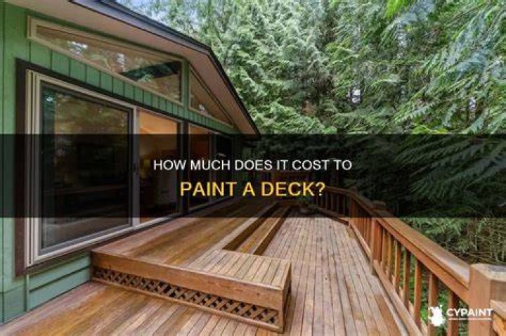 How much does it cost to paint deck?