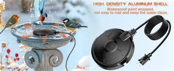 How much electricity does a bird bath heater use?