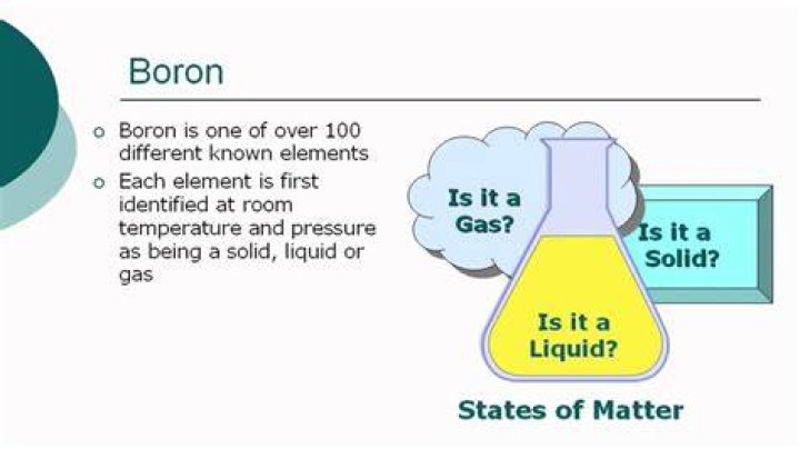 Is boron solid liquid or gas at room temperature?