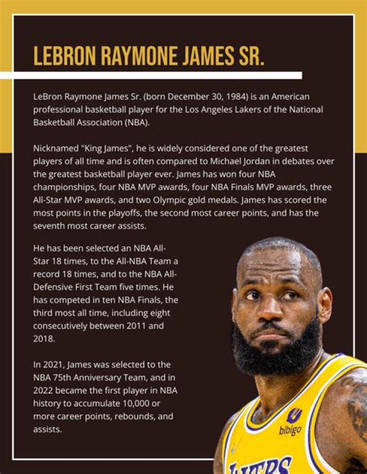 LeBron James Bio (Wiki) 
