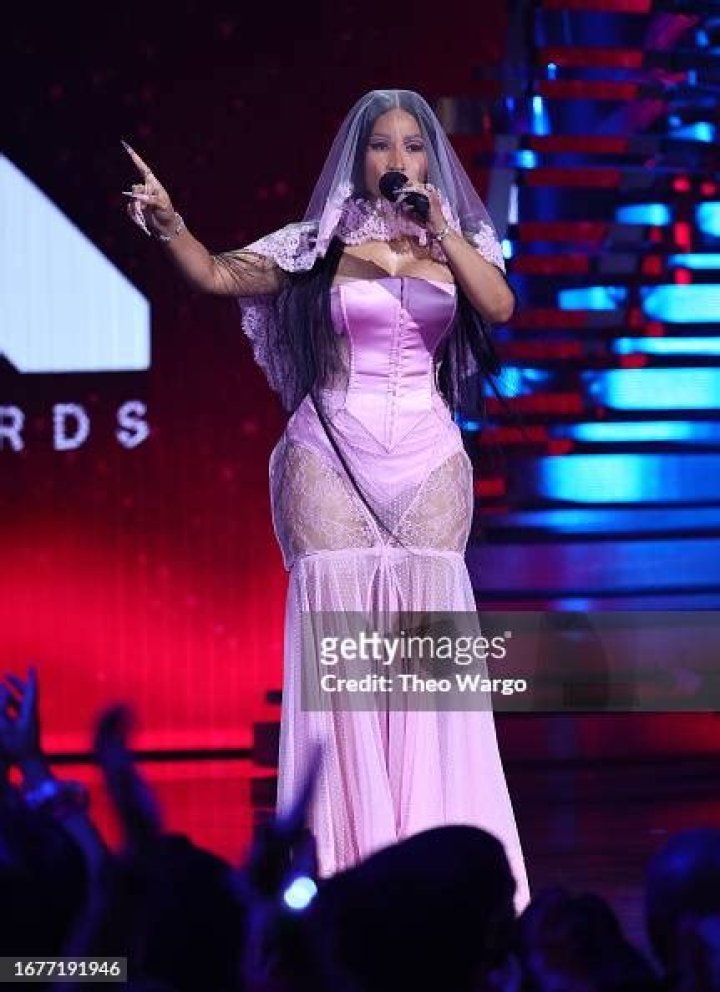 Nicki Minaj preforms onstage during the 2023 MTV Video Music Awards at Prudential Center on September 12, 2023 in Newark, New Jersey.