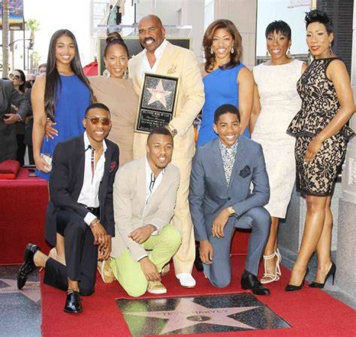 Steve Harvey at a ceremony to receive a star on the Hollywood Walk of Fame.