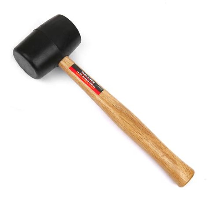 What is a rubber mallet used for?