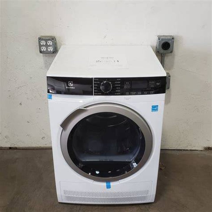 Where is model number on Electrolux dryer?