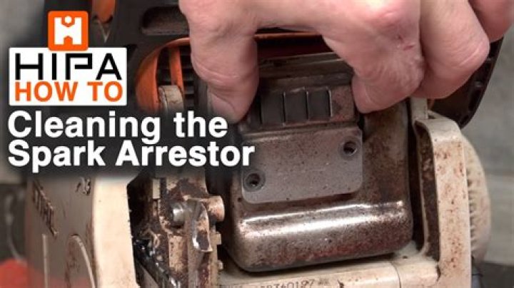 Where is the spark arrestor on a chainsaw?