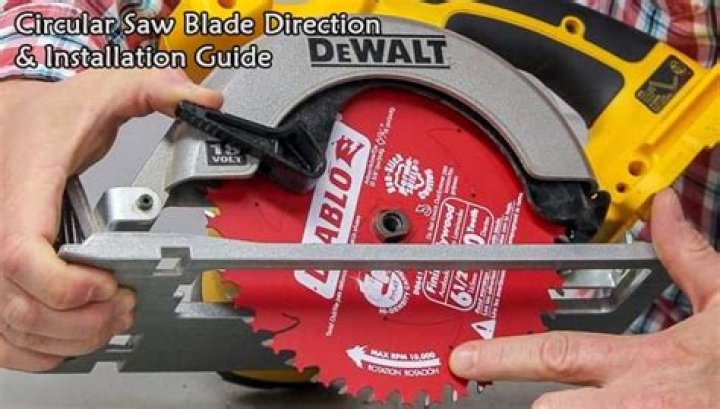 Which direction does the blade go on a circular saw?