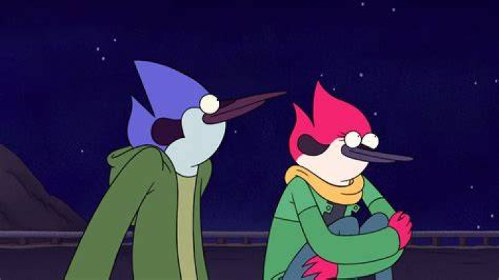Who does Mordecai end up with regular show?