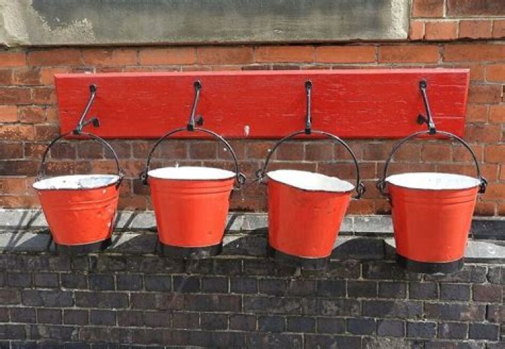 Why did fire buckets have round bottoms?